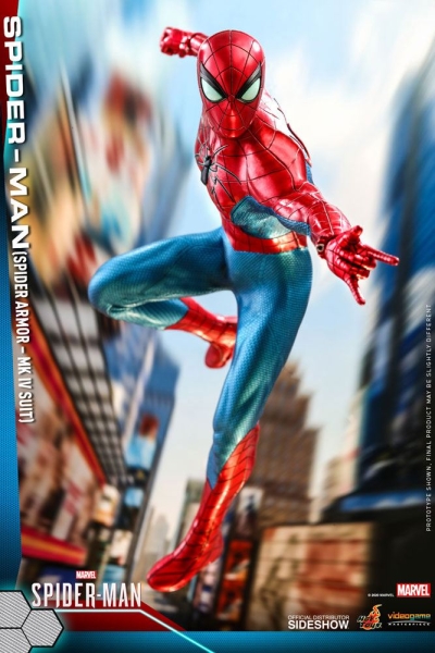 HOT TOYS Spider-Man mit Spider Armor MK IV Suit