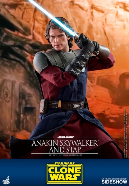 |HOT TOYS - Star Wars The Clone Wars- Anakin Skywalker & STAP