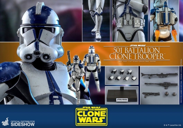 |HOT TOYS - Star Wars The Clone Wars - 501st Battalion Clone Trooper