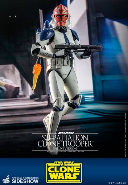 |HOT TOYS - Star Wars The Clone Wars - 501st Battalion Clone Trooper (Deluxe)