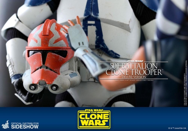 |HOT TOYS - Star Wars The Clone Wars - 501st Battalion Clone Trooper (Deluxe)