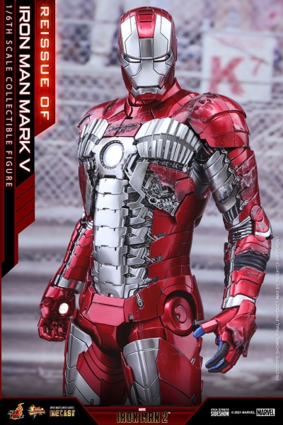 |HOT TOYS - Iron Man 2  Iron Man Mark V - DIECAST - REISSUE