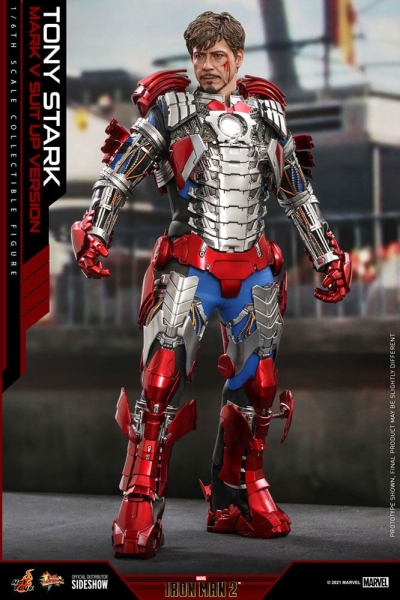 |HOT TOYS - Iron Man 2 - Tony Stark (Mark V Suit Up Version)