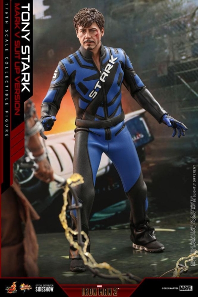 |HOT TOYS - Iron Man 2 - Tony Stark (Mark V Suit Up Version)