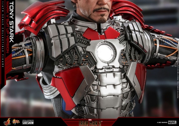 |HOT TOYS - Iron Man 2 - Tony Stark (Mark V Suit Up Version)