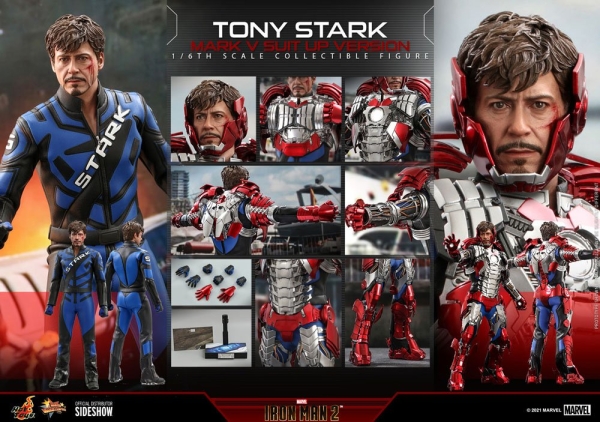 |HOT TOYS - Iron Man 2 - Tony Stark (Mark V Suit Up Version)