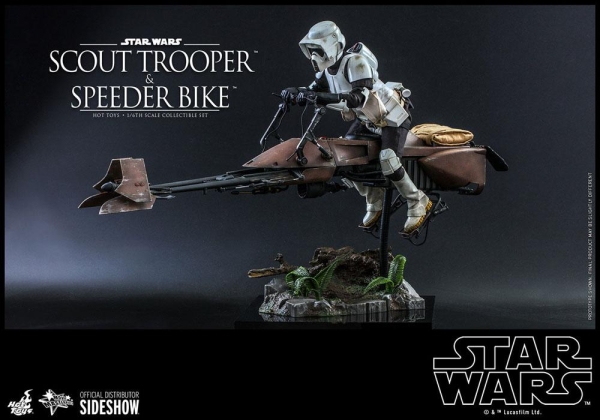 |HOT TOYS -Star Wars Episode VI - Scout Trooper & Speeder Bike