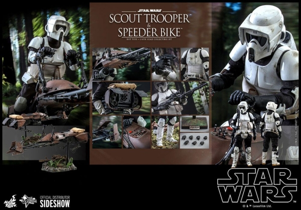 |HOT TOYS -Star Wars Episode VI - Scout Trooper & Speeder Bike