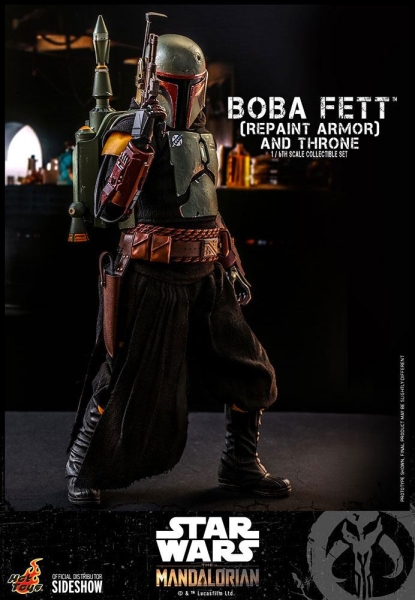 |HOT TOYS - The Mandalorian - Boba Fett (Repaint Armor) and Throne