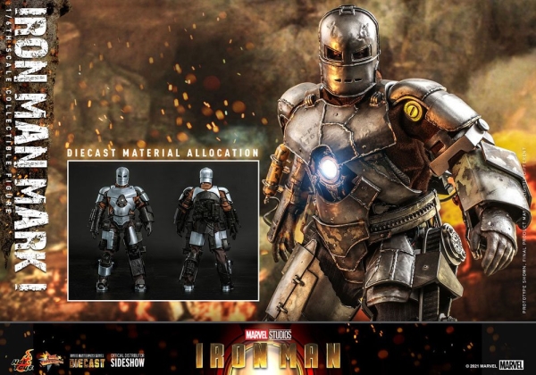 |HOT TOYS - Iron Man - DIECAST -  Mark I