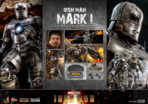 |HOT TOYS - Iron Man - DIECAST -  Mark I