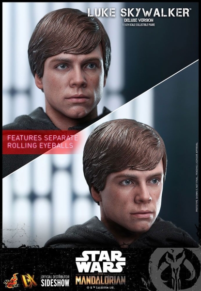 |HOT TOYS -  The Mandalorian - Luke Skywalker (Deluxe Version)