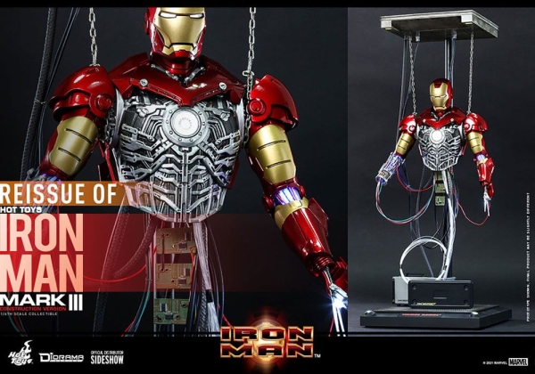|HOT TOYS - Iron Man Mark III (Construction Version) - REISSUE