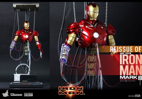 |HOT TOYS - Iron Man Mark III (Construction Version) - REISSUE