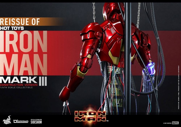 |HOT TOYS - Iron Man Mark III (Construction Version) - REISSUE