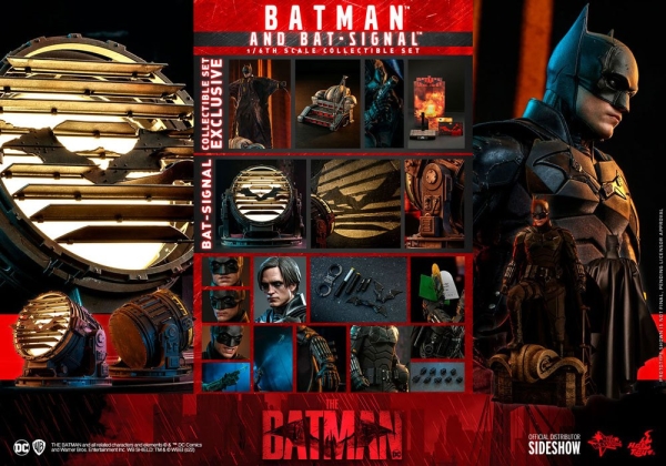 |HOT TOYS - The Batman - 1/6 - Batman - DELUXE with Bat-Signal