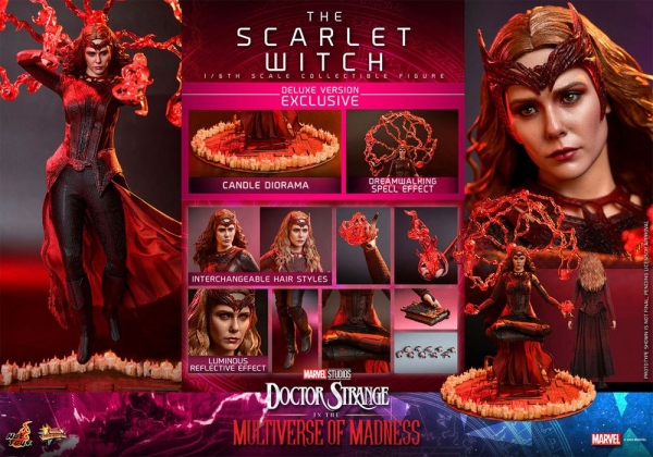 |HOT TOYS - Doctor Strange in the Multiverse of Madness - 1/6 -The Scarlet Witch - Deluxe Version
