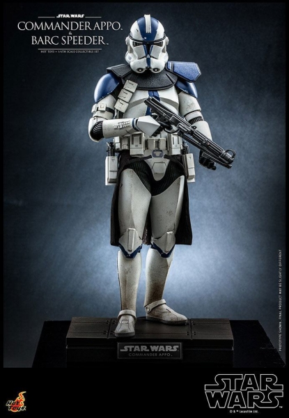 |HOT TOYS - Star Wars - The Clone Wars - 1/6 - Commander Appo & BARC Speeder