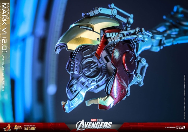 |HOT TOYS - Marvel's The Avengers - Diecast - 1/6 - Iron Man - Mark VI (2.0) mit Suit-Up Gantry