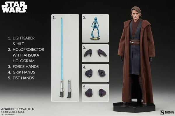 |SIDESHOW - Star Wars -The Clone Wars - BUNDEL -  Anakin Skywalker & Obi-Wan Kenobi