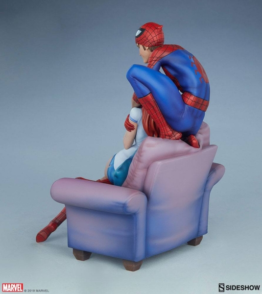 SIDESHOW | Marvel Maquette Spider-Man & Mary Jane by J. Scott Campbell 32 cm