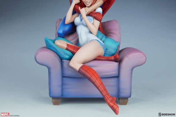 SIDESHOW | Marvel Maquette Spider-Man & Mary Jane by J. Scott Campbell 32 cm