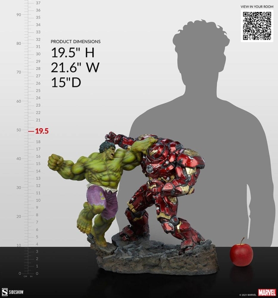 |SIDESHOW - Marvel Maquette - Hulk vs Hulkbuster