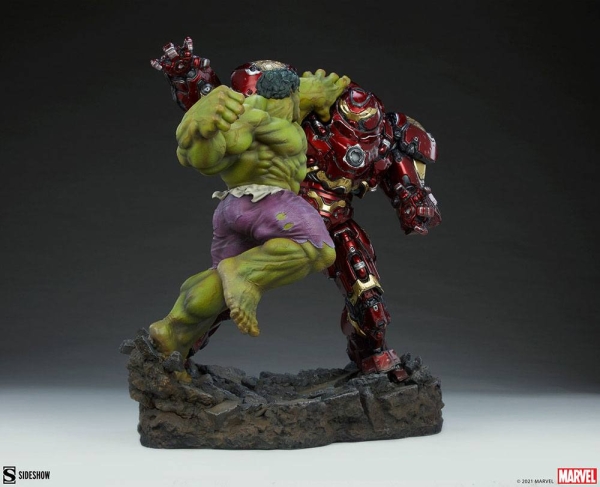 |SIDESHOW - Marvel Maquette - Hulk vs Hulkbuster