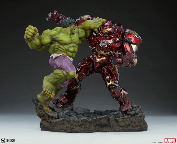 |SIDESHOW - Marvel Maquette - Hulk vs Hulkbuster
