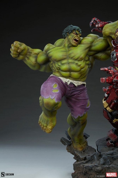 |SIDESHOW - Marvel Maquette - Hulk vs Hulkbuster